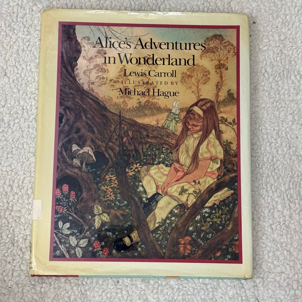 Alice’s Adventures in Wonderland Illustrated Book Hardcover 1985 Carroll Hague